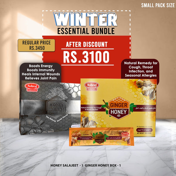 Winter Essential Bundle - Honey Shilajit & Ginger Honey